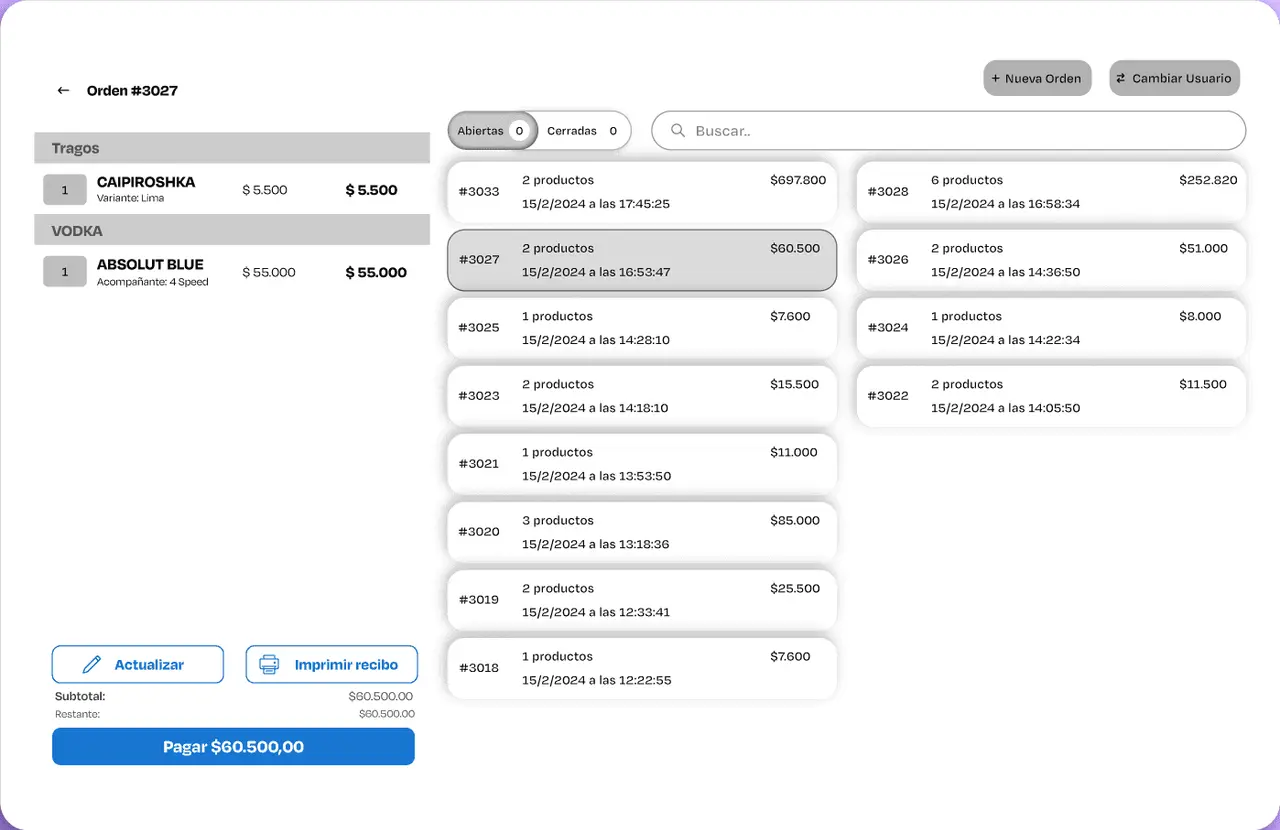 Gestión rápida y eficiente